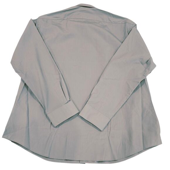 NWT Van Heusen Gray Men's Dress Shirt Fitted Wrinkle Free Size 2XL - Picture 2 of 5